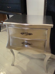 SILVER LEAF SIDE TABLE